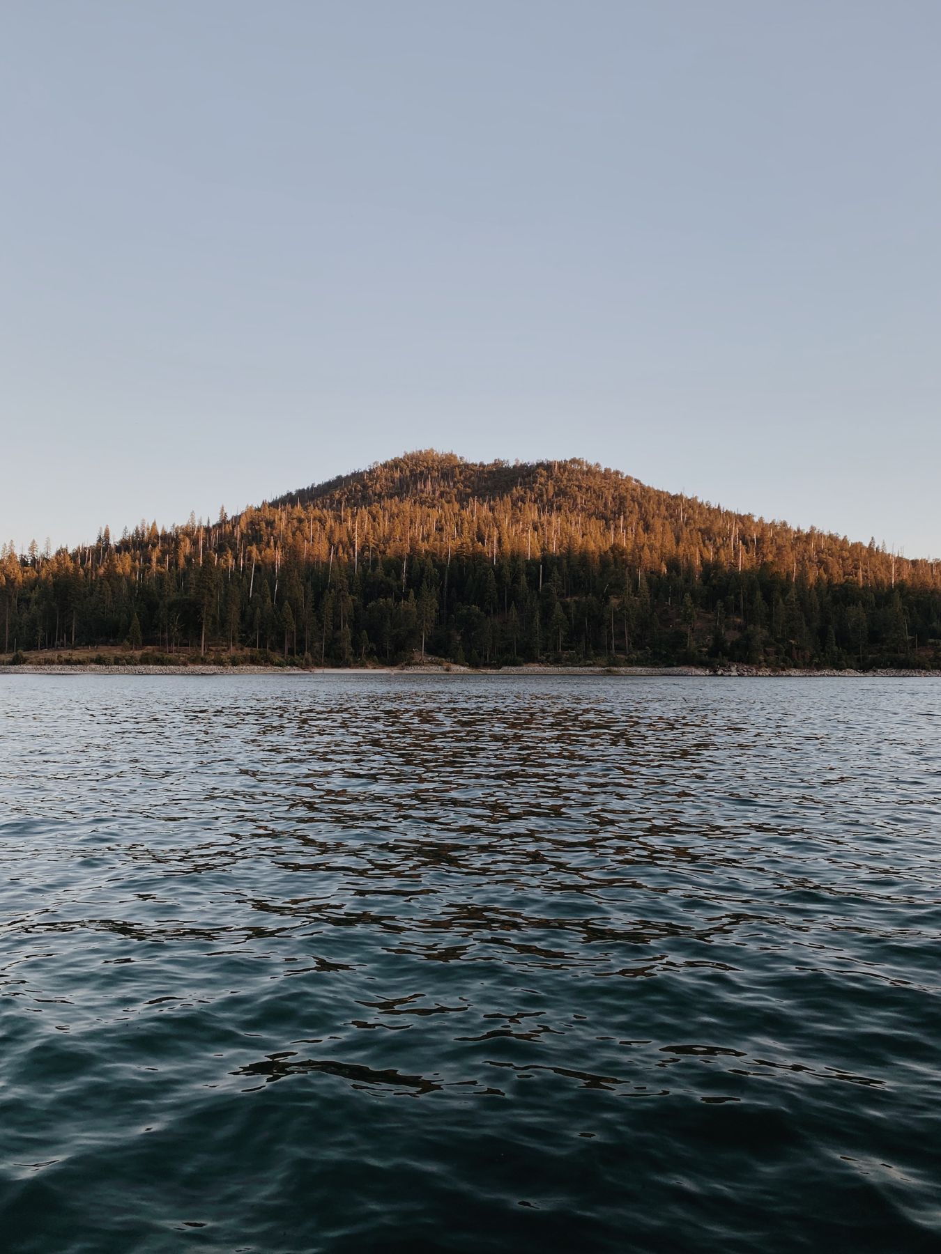 Bass Lake at golden hour
